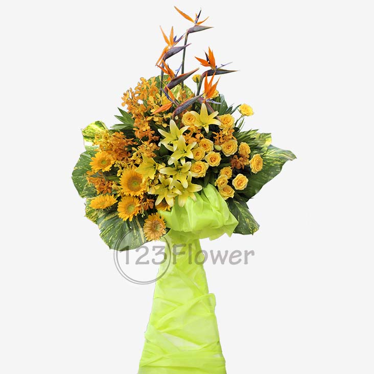 Kệ Hoa Chúc Mừng 15