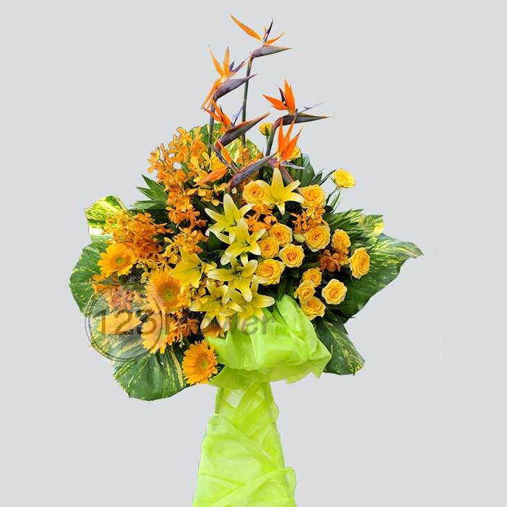 Kệ Hoa Chúc Mừng 15