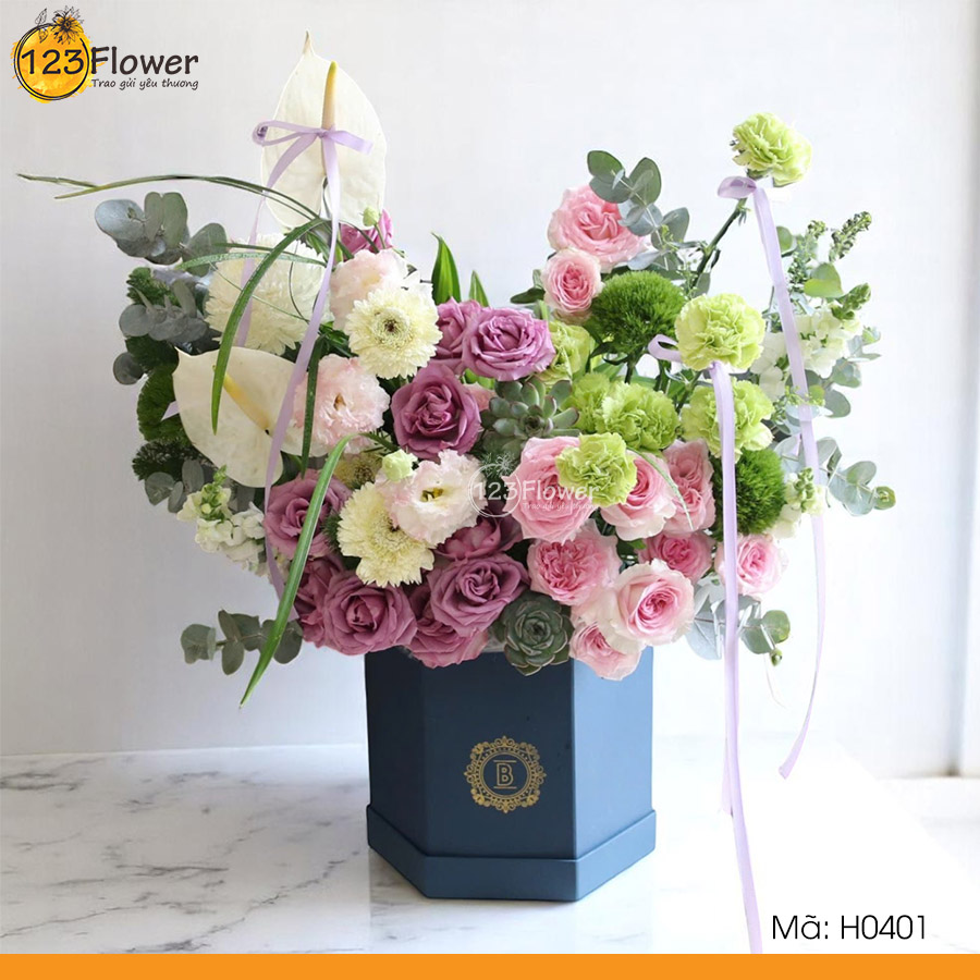 H0401 | Hộp hoa 401