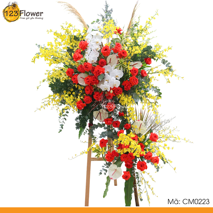 CM0223 | Kệ hoa chúc mừng 223