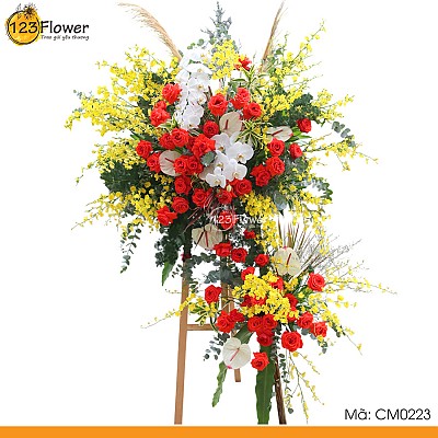 CM0223 | Kệ hoa chúc mừng 223