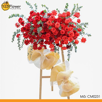 CM0231 | Kệ hoa chúc mừng 231