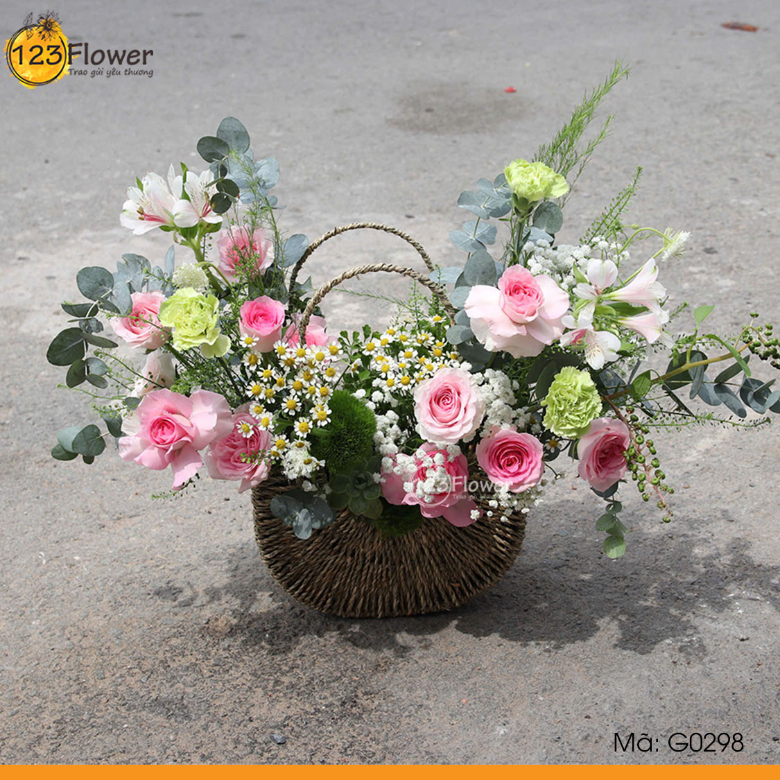 G0298 | Giỏ hoa 298