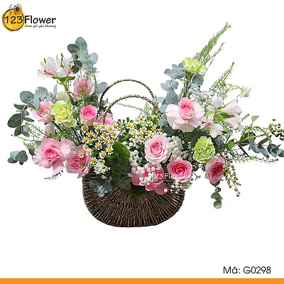 G0298 | Giỏ hoa 298