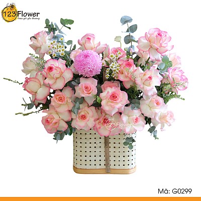 G0299 | Giỏ hoa 299