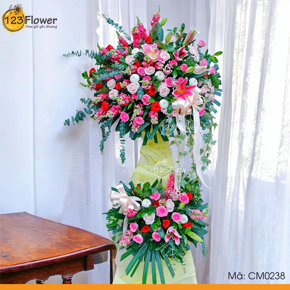 CM0238 | Kệ hoa chúc mừng 238