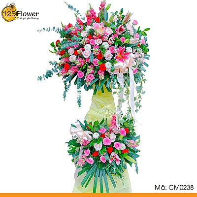 CM0238 | Kệ hoa chúc mừng 238