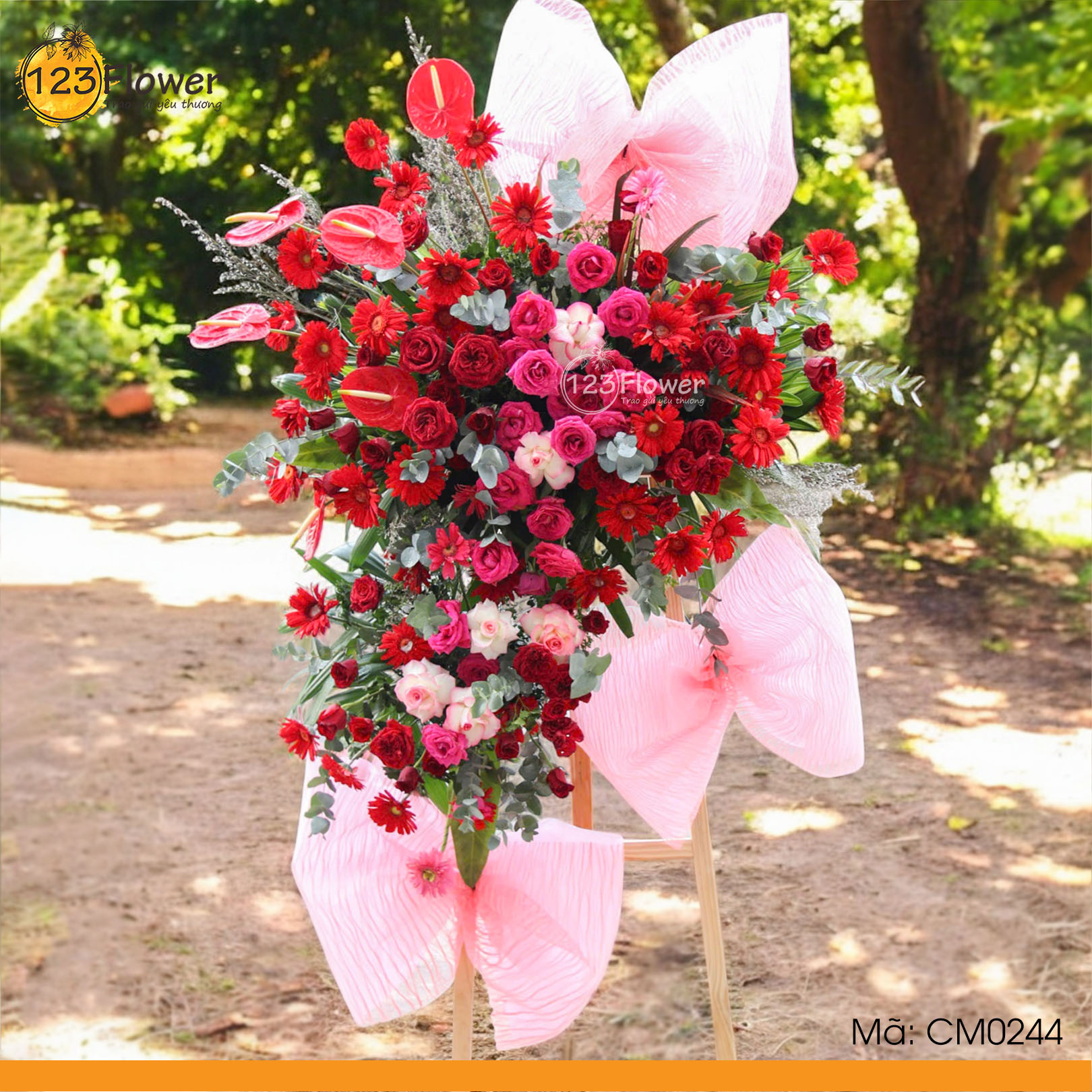 CM0244 | Kệ hoa chúc mừng 244