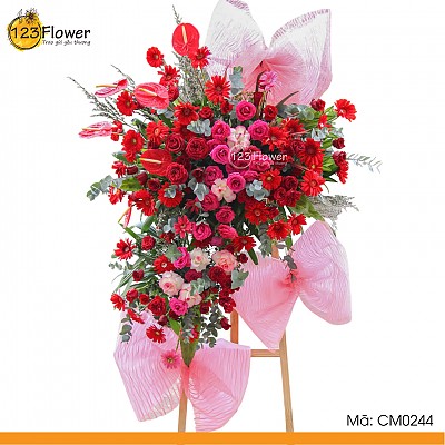 CM0244 | Kệ hoa chúc mừng 244