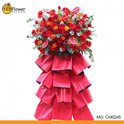 CM0245 | Kệ hoa chúc mừng 245