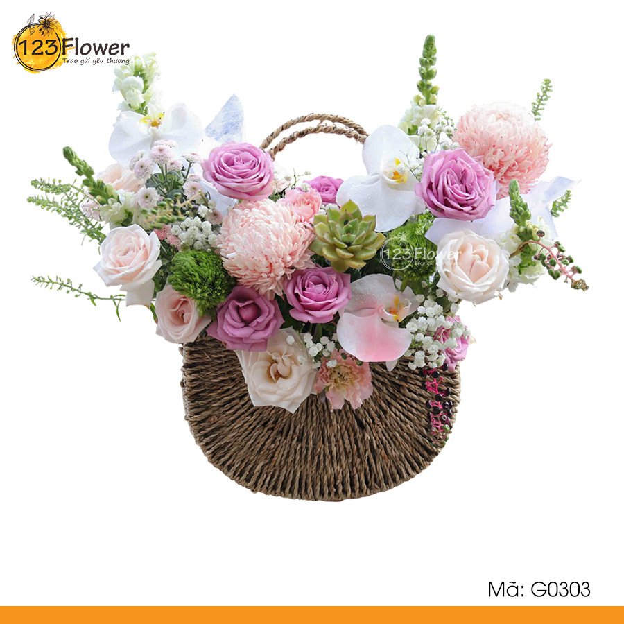G0303 | Giỏ hoa 303