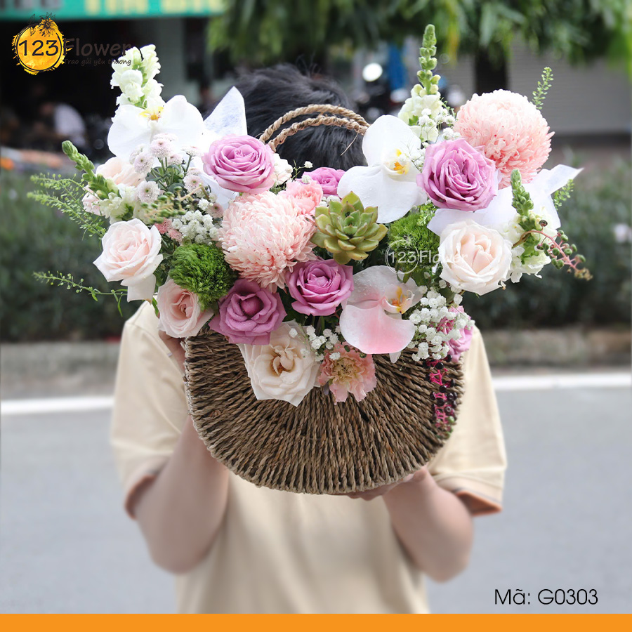 G0303 | Giỏ hoa 303