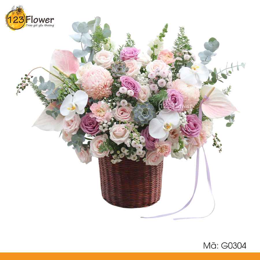 G0304 | Giỏ hoa 304