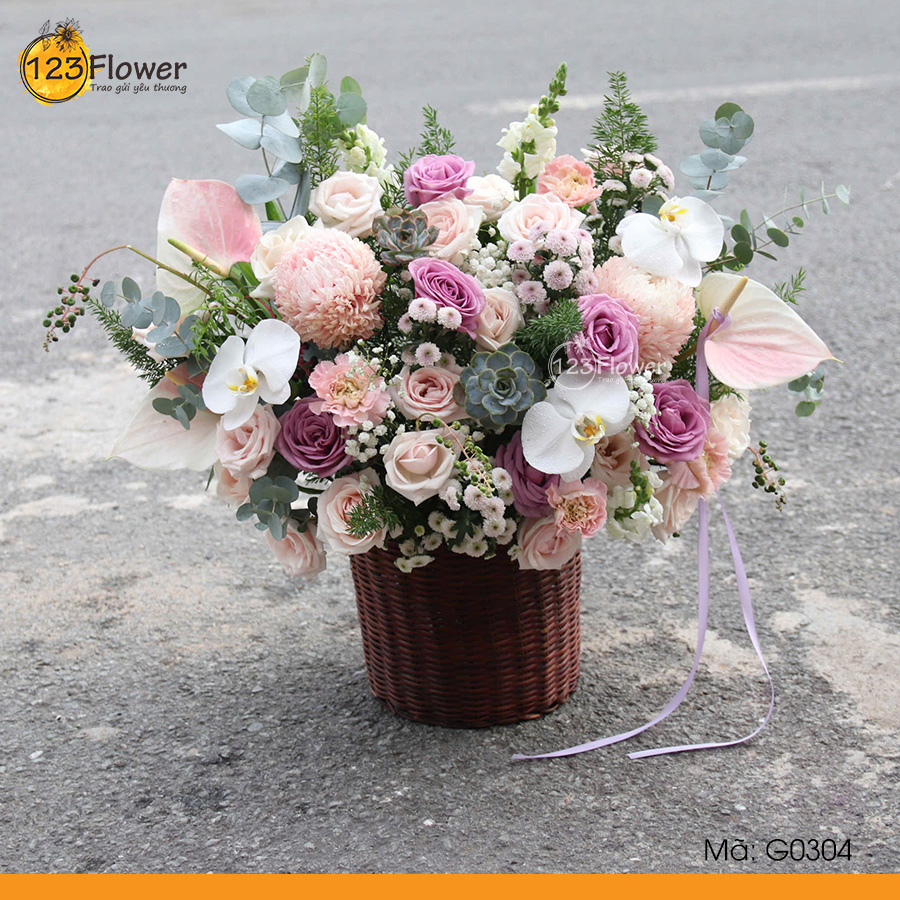 G0304 | Giỏ hoa 304