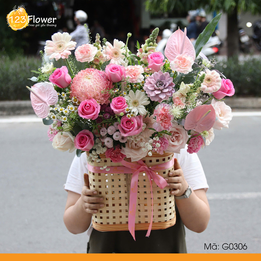 G0306 | Giỏ hoa 306