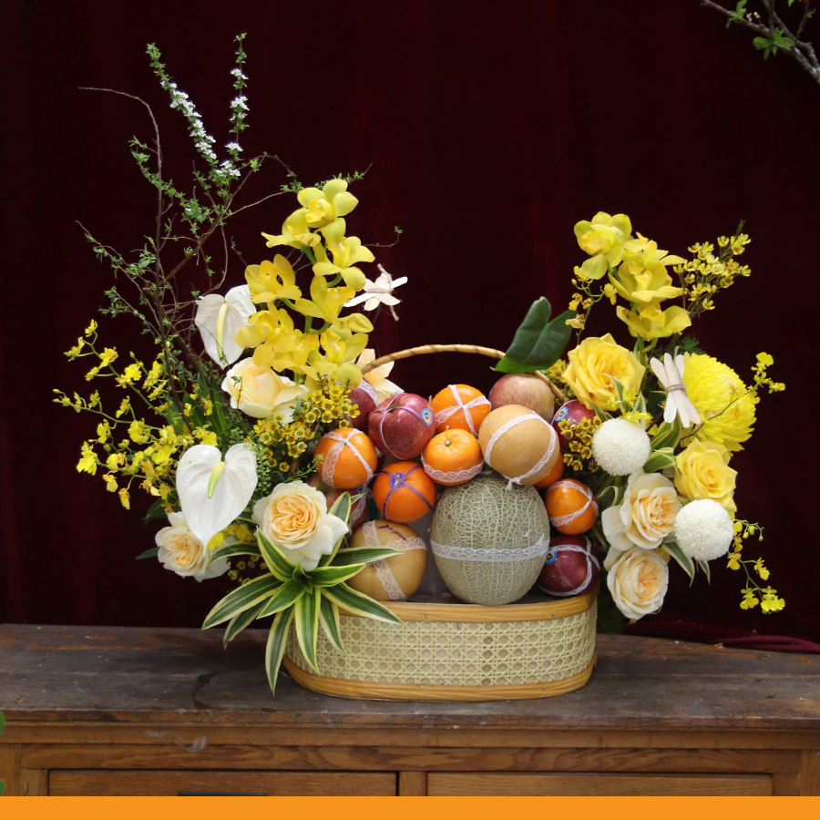 G0307 | Giỏ hoa và trái cây 307