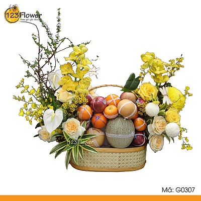 G0307 | Giỏ hoa và trái cây 307