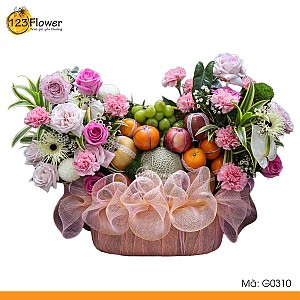 G0310 | Giỏ hoa và trái cây 310