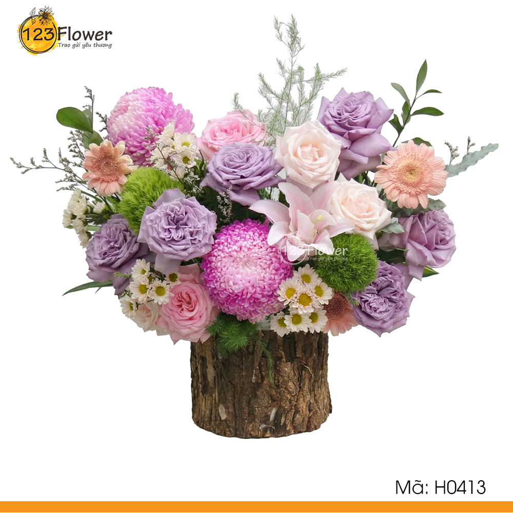 H0413 | Hộp hoa 413