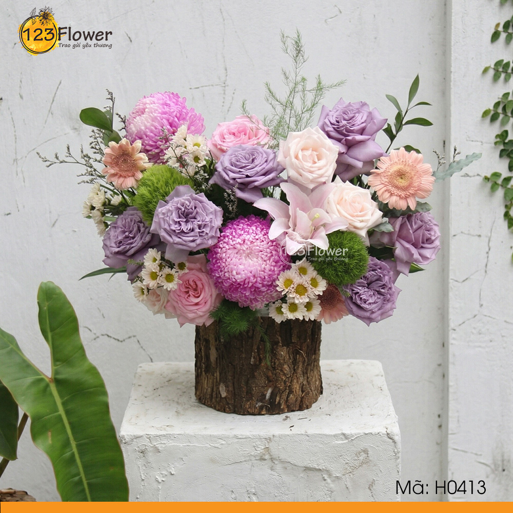 H0413 | Hộp hoa 413