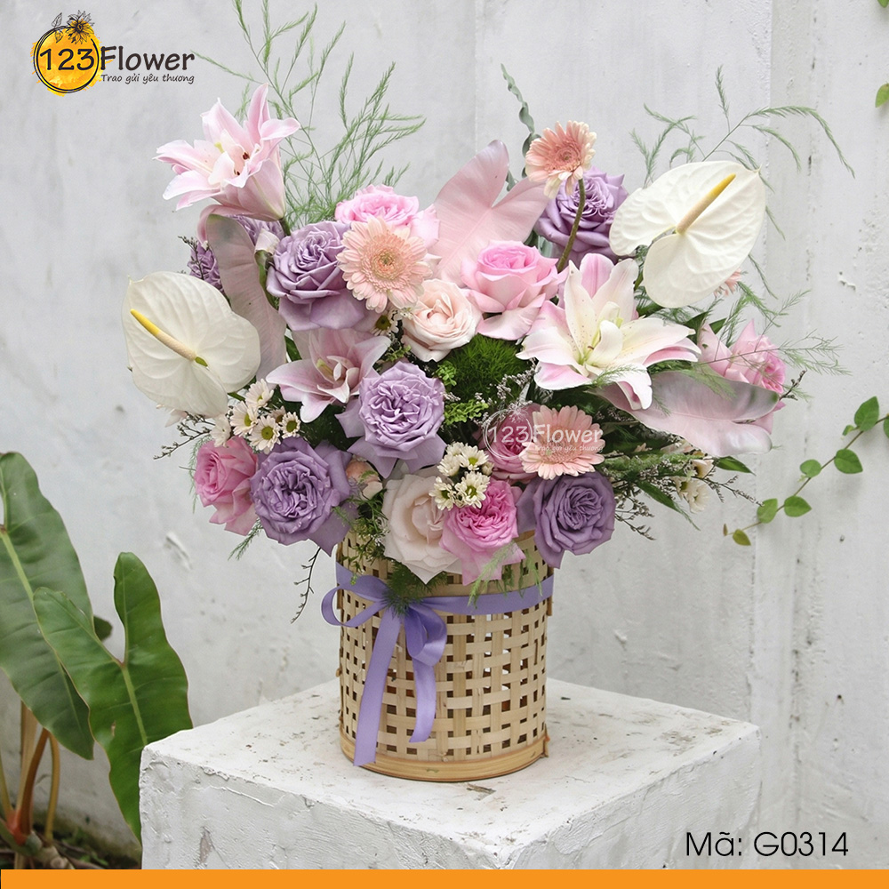 G0314 | Giỏ hoa 314
