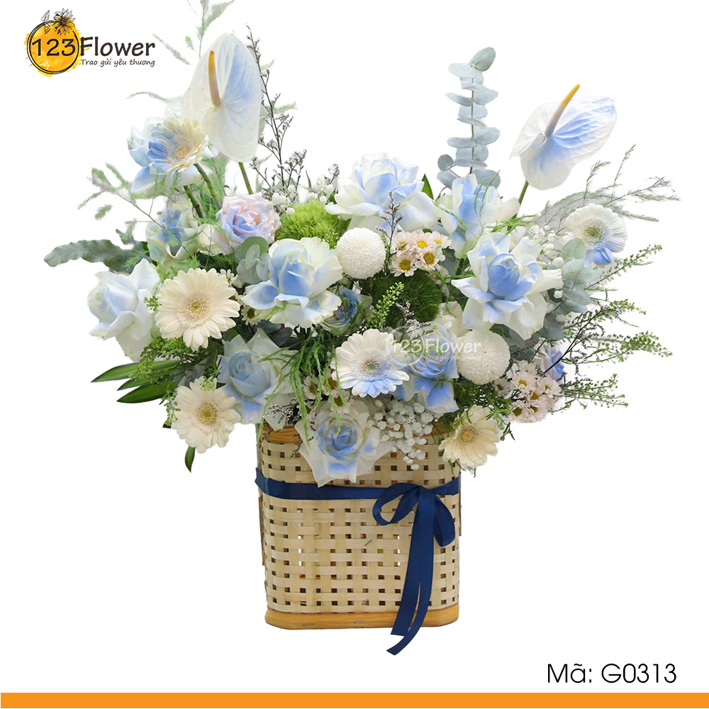 G0313 | Giỏ hoa 313