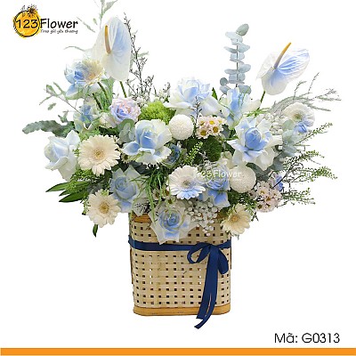 G0313 | Giỏ hoa 313