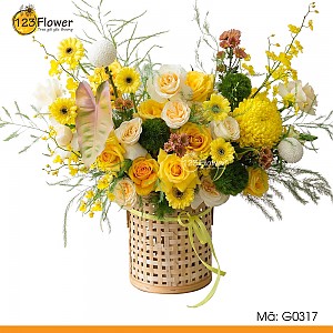 G0317 | Giỏ hoa 317