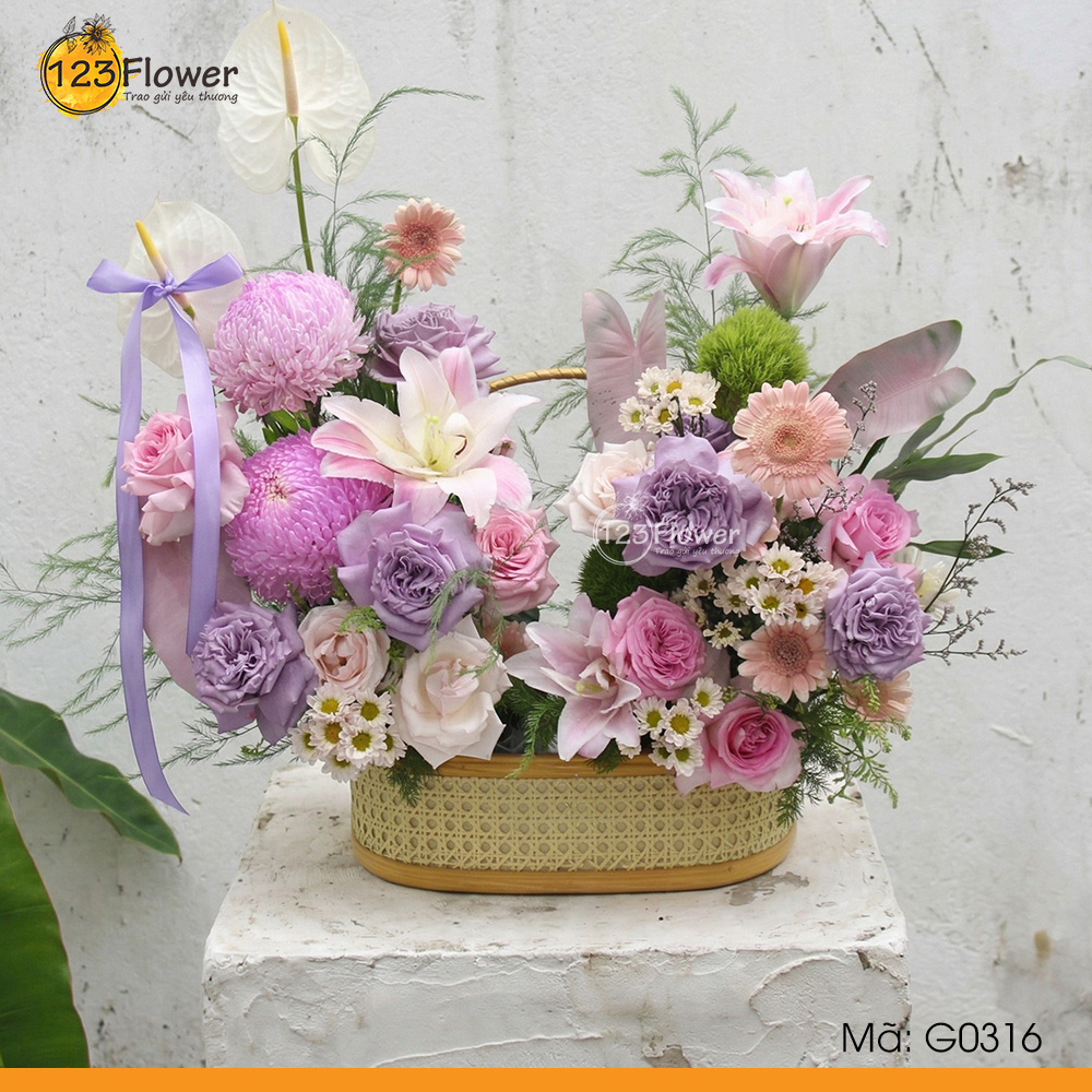 G0316 | Giỏ hoa 316