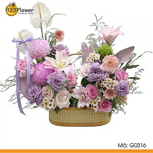 G0316 | Giỏ hoa 316