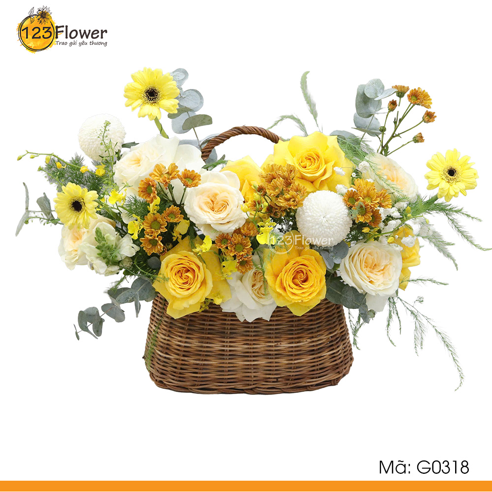 G0318 | Giỏ hoa 318