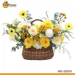 G0318 | Giỏ hoa 318