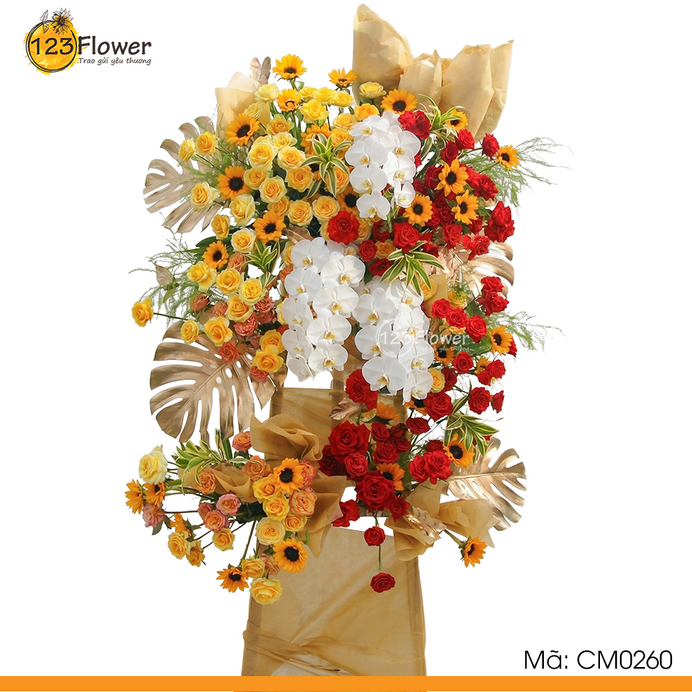 CM0260 | Kệ hoa chúc mừng 260