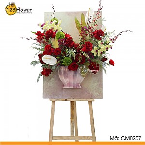 CM0257 | Kệ hoa chúc mừng 257