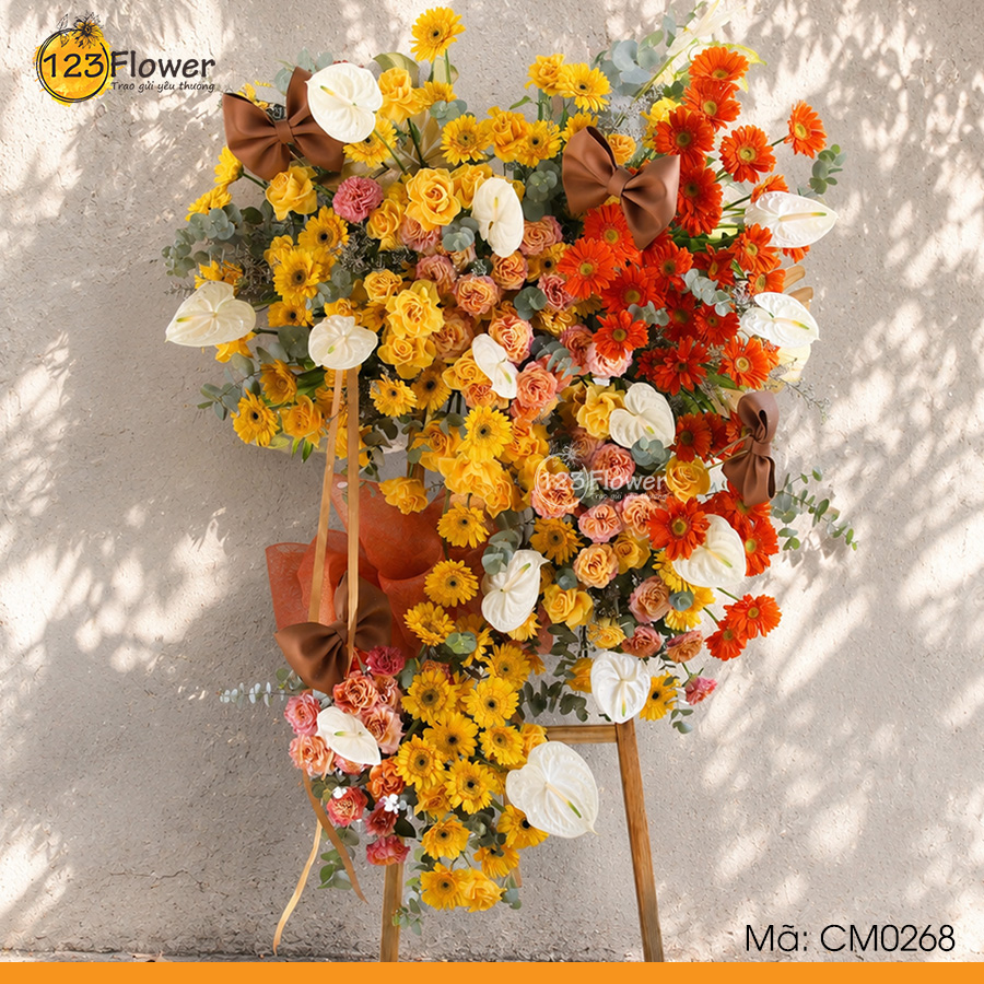 CM0268 | Kệ hoa chúc mừng 268