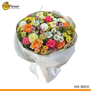 B0610 | Bó hoa 610 - "Khu vườn đầy nắng"
