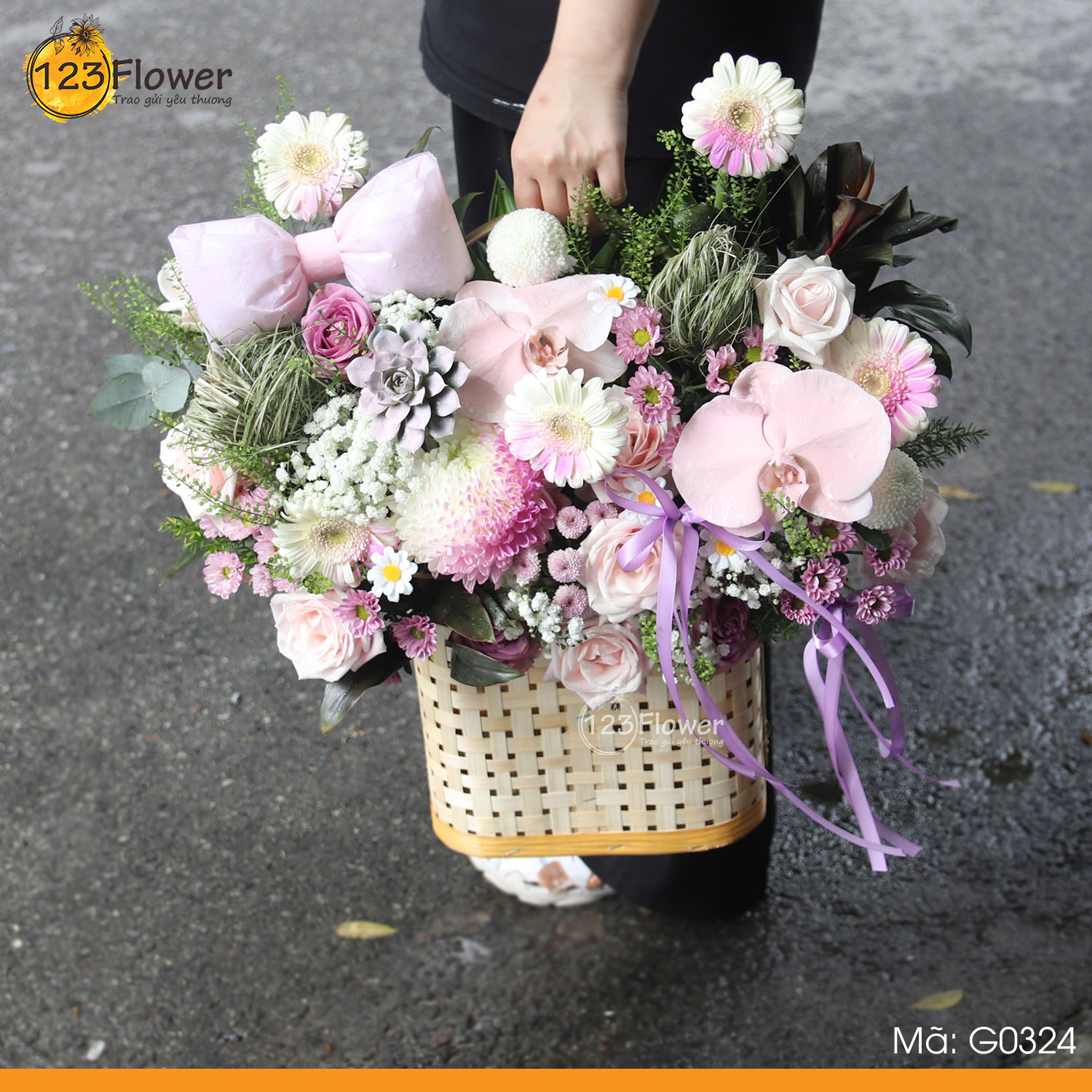 G0324 | Giỏ hoa 324