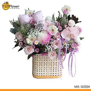G0324 | Giỏ hoa 324